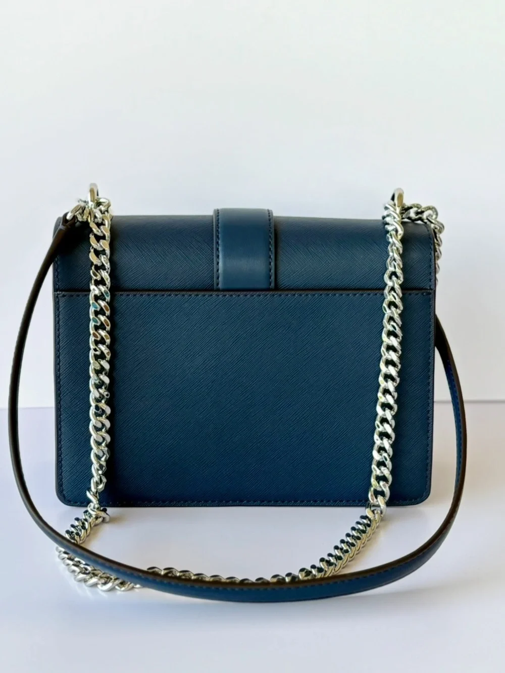 Michael Kors Navy Greenwich Small Floral Embellished Crossbody Shoulder Bag NWT